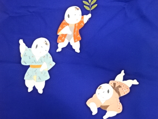 JAPANESE KIMONO / ANTIQUE NAGOYA OBI / SILK / SHIOZE / GOSHO DOLL